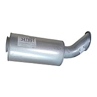 Резонатор глушителя бочка круглая с выхлопной трубой Volvo N/FL/FM/FH 10/12/1 Sampa | ТопДизель