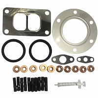 Ремкомплект турбокомпрессора монтажный (прокладки,шпильки,гайки,уплотнение) Mercedes Benz OM 422/521/541/941 Elring | ТопДизель