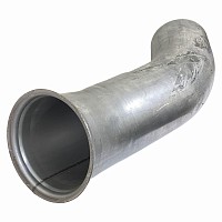 Труба глушителя промежуточная !d=127 2-изг \Volvo FH12/16 FM12 (LOW-COST) DINEX | ТопДизель