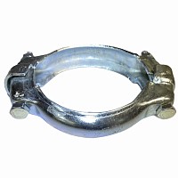 Хомут глушителя промежуточный 2 половинки зажим болтами Renault Premium Kerax Stellox | ТопДизель