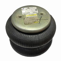 Пневмоподушка 2-х волновая завальцованная отверстия перпендикулярны 216x215 DAF/ROR/Volvo/SAF/Scania Sampa | ТопДизель