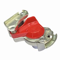 Соединительная головка красная с клапаном на тягач M16x1.5 Volvo F10/12/16, FL7/10, FH12/16 Febi | ТопДизель