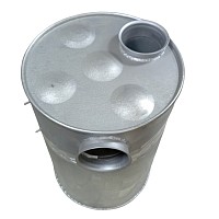 Резонатор бочка глушителя DIN80401 круглая Volvo FH12/16 FL12 FM7/10/12 Sampa | ТопДизель