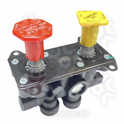 TBC3548SA10 Кран стояночного тормоза красный+желтый International/Freightliner Taboc купить