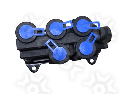 TBC35480200010 Кран стояночного тормоза красный+желтый Freightliner/International Taboc купить рис.5