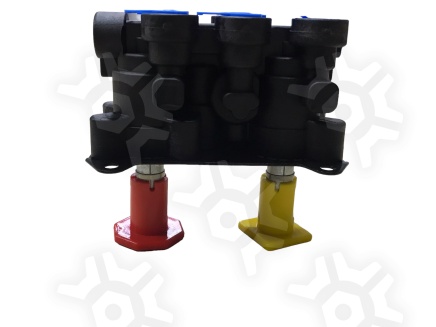 TBC35480200010 Кран стояночного тормоза красный+желтый Freightliner/International Taboc купить рис.8