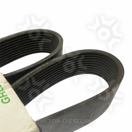 K100570 Ремень поликлиновой привода вентилятора 10PK1450 International 9200 Detroit Diesel Gates купить рис.3